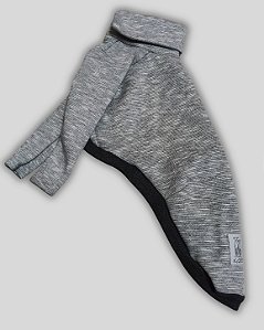 BLUSA DE GALGO HUG CINZA MESCLA E CHUMBO