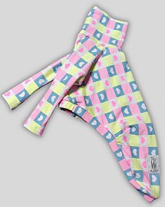 BLUSA DE GALGO MOLETA ROSA AZUL E AMARELO CORAÇÃO