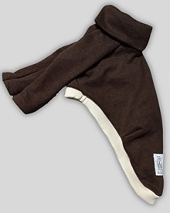 BLUSA DE GALGO HUG BROWN E CREME