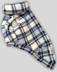 COLETE DE GALGO TUFF XADREZ AZUL