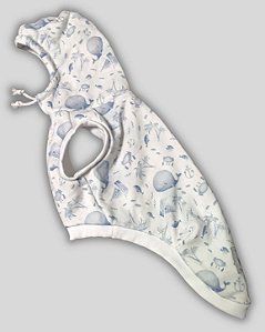 COLETE DE GALGO CONFY CAP BALEIA AZUL