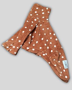 PIJAMA DE GALGO BLUSA CHAMONIX BROWN POA BRANCO