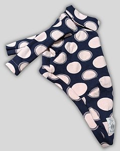 BLUSA DE GALGO MOLETA CHARMY MARINHO BOLAS ROSE