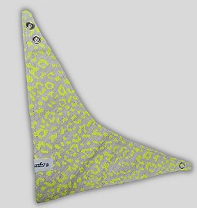 BANDANA DE GALGO LUXE ONÇA AMARELO NEON