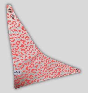 BANDANA DE GALGO LUXE ONÇA LARANJA NEON