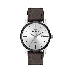 Relógio Technos Masculino Analógio Couro Marrom 2115MPP1K