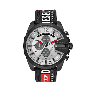 Relógio Diesel Masculino Cronógrafo Mega Chief Preto DZ4512B1S2QX