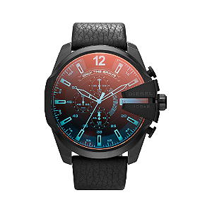 Relógio Diesel Masculino Cronógrafo Mega Chief DZ4323P2PX