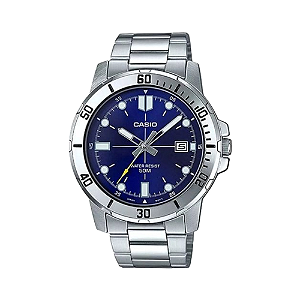 Relógio Casio Masculino Prateado Original MTP-VD01D-2EVUDF