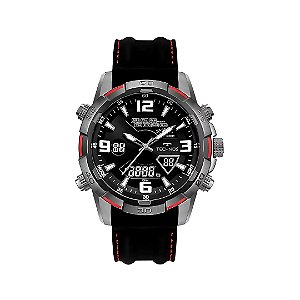 Relógio Technos Masculino Anadigi Pulseira Silicone W23305AC2A