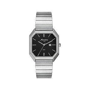 Relógio Mondaine Unissex Quadrado Vintage Prateado 32849G0MVNA2
