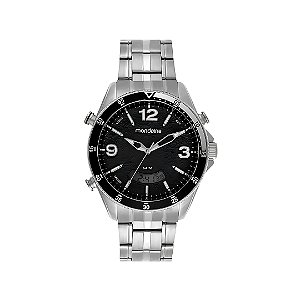 Relógio Mondaine Masculino Anadigi Prateado 32810G0MVNE2