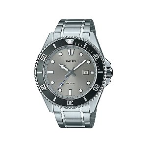 Relógio Casio Duro Masculino Analógico Prateado MDV-107D-8AVDF-SC