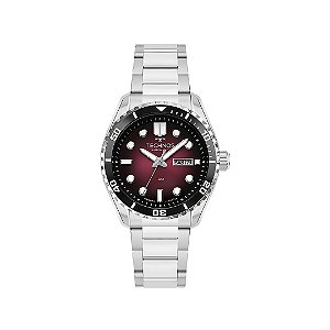 Relógio Technos Masculino Automático Diver Fundo Vinho 8205PA/1R