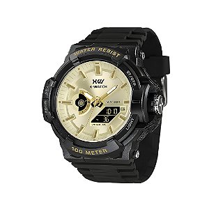 Relógio X-Watch Masculino Anadigi Pulseira De Silicone XMPPA360C1PX