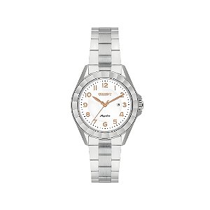Relógio Orient Feminino Eternal Pulseira De Aço FBSS1205S2SX