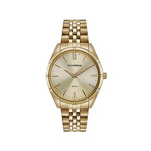 Relógio Mondaine Masculino Pulseira de Aço Dourado 32567GPMVDE1