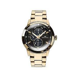 Relógio Technos Masculino Dourado Grandtech Cronógrafo 6P57AA/4P