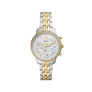 Relógio Fossil em Aço Bicolor Multifunção ES52161KN