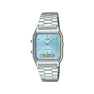 Relógio Casio Feminino Standard Anadigi AQ-230A-2A1MQYDF-SC