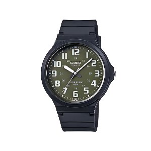 Relogio Casio Masculino Analógico em Resina Fundo Verde MW-240-3BVDF-SC