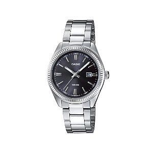 Relógio Casio Feminino Analógico Prateado em Aço LTP-1302PD-1A1VEG