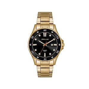 Relógio Seculus Masculino Analógico Dourado 23742GPSVDA2