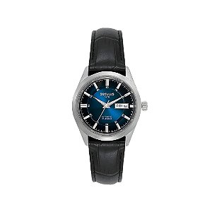 Relógio Seculus Masculino Automático Social Pulseira em Couro 77361G0SVNC8