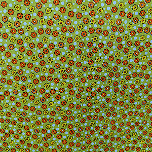 Tricoline - Florido fundo verde - 1m X 1,5 larg.