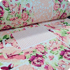 Matelassê Dupla Face Estampado - 1 METRO x 2,40 LARGURA
