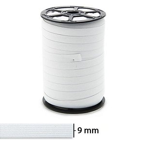 Elástico Jaraguá Zanotti branco n.10 9mm - rolo com 100m
