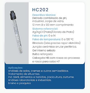 Eletrodo de pH Industrial HC 202