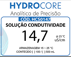 Padrão Condutividade 14,7 uS/cm HCS0147