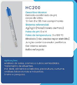 Eletrodo de pH Blindado HC 200