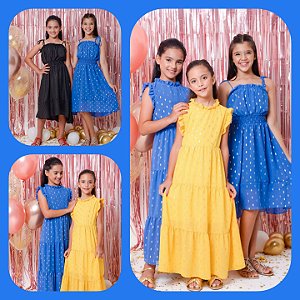 Vestido Twins Glamour princess - Coleção Glam