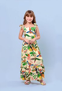 Vestido Tropical longo