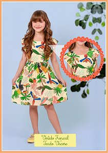 Vestido Tropical Curto