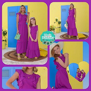 Vestido Adulto ISA UVA - Coleção Mãe & Filha