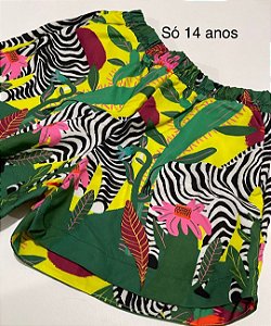Short estampa - 14 anos
