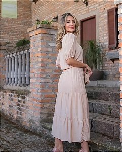 Vestido Adulto  Beija Flor -    Coleção Mãe & Filha