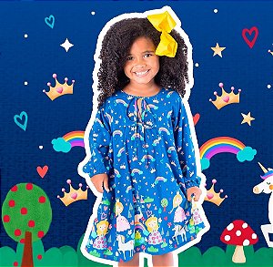 Vestido Princesinha blue