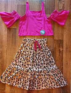 Conjunto Animal pink