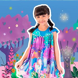 Vestido unicórnio candy