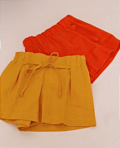 Short lacinho Mostarda