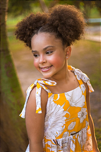 Vestido Solzinho  - 10 anos - amarelo