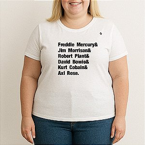 CAMISETA ÍCONES DO ROCK