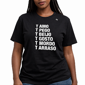 CAMISETA TE AMO, TE PEGO, TE MORDO