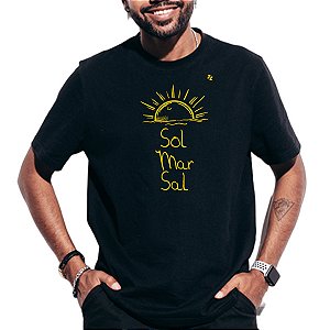 CAMISETA SOL, MAR E SAL