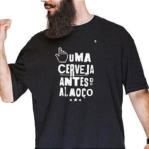CAMISETA UMA CERVEJA ANTES DO ALMOÇO