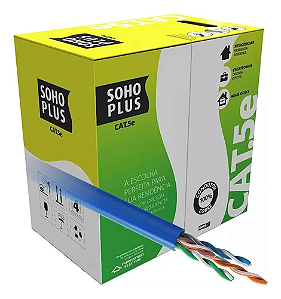 Cabo Lan Furukawa SohoPlus U/Utp Cat.5E Cmx Azul CX 305m